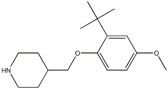 4-(2-tert-butyl-4-methoxyphenoxymethyl)piperidine Structure
