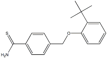 4-(2-tert-butylphenoxymethyl)benzene-1-carbothioamide Structure