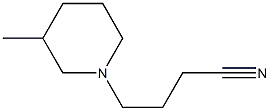4-(3-methylpiperidin-1-yl)butanenitrile Structure