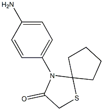 4-(4-aminophenyl)-1-thia-4-azaspiro[4.4]nonan-3-one Structure