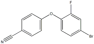 4-(4-bromo-2-fluorophenoxy)benzonitrile Structure