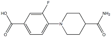 4-(4-carbamoylpiperidin-1-yl)-3-fluorobenzoic acid