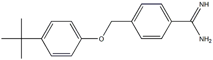 4-(4-tert-butylphenoxymethyl)benzene-1-carboximidamide,,结构式