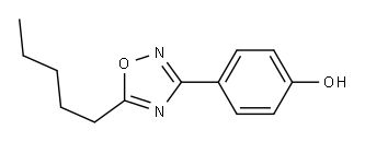 4-(5-pentyl-1,2,4-oxadiazol-3-yl)phenol Structure