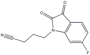 4-(6-fluoro-2,3-dioxo-2,3-dihydro-1H-indol-1-yl)butanenitrile