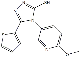  4-(6-methoxypyridin-3-yl)-5-(thiophen-2-yl)-4H-1,2,4-triazole-3-thiol