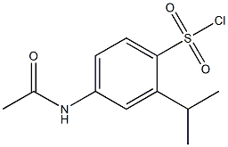 4-(acetylamino)-2-isopropylbenzenesulfonyl chloride Struktur