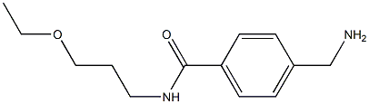 4-(aminomethyl)-N-(3-ethoxypropyl)benzamide Structure