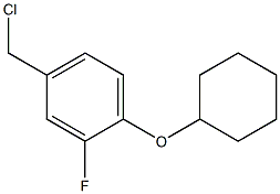 4-(chloromethyl)-1-(cyclohexyloxy)-2-fluorobenzene Struktur