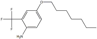4-(heptyloxy)-2-(trifluoromethyl)aniline,,结构式