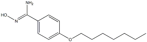 4-(heptyloxy)-N'-hydroxybenzene-1-carboximidamide Struktur