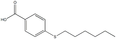 4-(hexylsulfanyl)benzoic acid 结构式