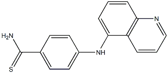 4-(quinolin-5-ylamino)benzene-1-carbothioamide