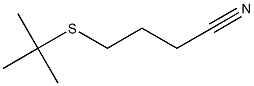 4-(tert-butylsulfanyl)butanenitrile 结构式