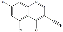 4,5,7-trichloroquinoline-3-carbonitrile Structure