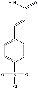 4-[(1E)-3-amino-3-oxoprop-1-enyl]benzenesulfonyl chloride Struktur