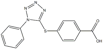 4-[(1-phenyl-1H-tetrazol-5-yl)thio]benzoic acid