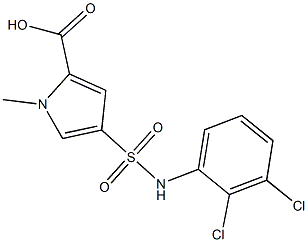 4-[(2,3-dichlorophenyl)sulfamoyl]-1-methyl-1H-pyrrole-2-carboxylic acid Structure