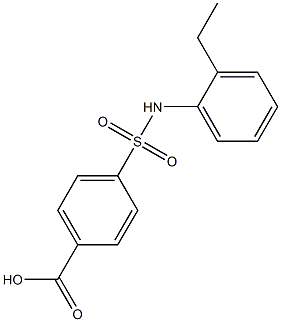 4-[(2-ethylphenyl)sulfamoyl]benzoic acid Structure