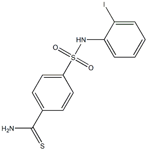 4-[(2-iodophenyl)sulfamoyl]benzene-1-carbothioamide Struktur