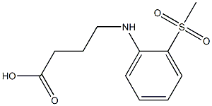 4-[(2-methanesulfonylphenyl)amino]butanoic acid Struktur