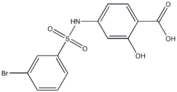  4-[(3-bromobenzene)sulfonamido]-2-hydroxybenzoic acid