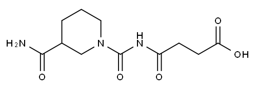 4-[(3-carbamoylpiperidin-1-yl)carbonylamino]-4-oxobutanoic acid