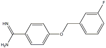 4-[(3-fluorobenzyl)oxy]benzenecarboximidamide Structure