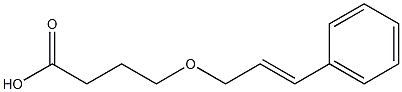 4-[(3-phenylprop-2-en-1-yl)oxy]butanoic acid Structure