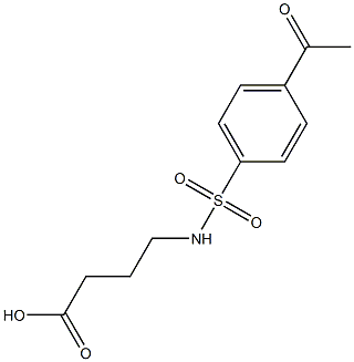 4-[(4-acetylbenzene)sulfonamido]butanoic acid