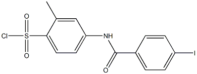 4-[(4-iodobenzene)amido]-2-methylbenzene-1-sulfonyl chloride