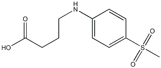 4-[(4-methanesulfonylphenyl)amino]butanoic acid Struktur