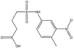  4-[(4-methyl-3-nitrophenyl)sulfamoyl]butanoic acid