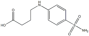 4-[(4-sulfamoylphenyl)amino]butanoic acid Struktur