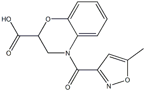 4-[(5-methyl-1,2-oxazol-3-yl)carbonyl]-3,4-dihydro-2H-1,4-benzoxazine-2-carboxylic acid