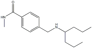 4-[(heptan-4-ylamino)methyl]-N-methylbenzamide Structure