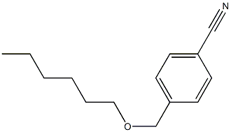 4-[(hexyloxy)methyl]benzonitrile 结构式
