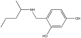 4-[(pentan-2-ylamino)methyl]benzene-1,3-diol