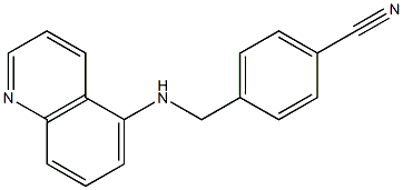 4-[(quinolin-5-ylamino)methyl]benzonitrile 结构式