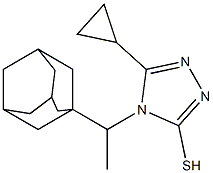 4-[1-(adamantan-1-yl)ethyl]-5-cyclopropyl-4H-1,2,4-triazole-3-thiol