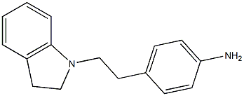4-[2-(2,3-dihydro-1H-indol-1-yl)ethyl]aniline Struktur