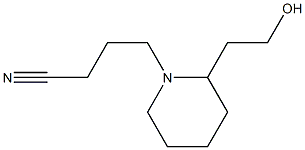 4-[2-(2-hydroxyethyl)piperidin-1-yl]butanenitrile Structure