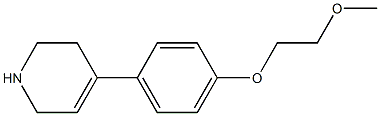 4-[4-(2-methoxyethoxy)phenyl]-1,2,3,6-tetrahydropyridine Struktur