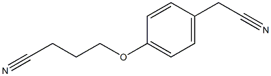 4-[4-(cyanomethyl)phenoxy]butanenitrile Structure