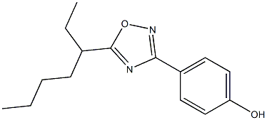4-[5-(heptan-3-yl)-1,2,4-oxadiazol-3-yl]phenol 结构式