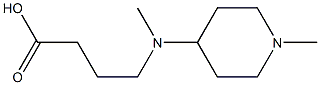 4-[methyl(1-methylpiperidin-4-yl)amino]butanoic acid Structure