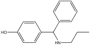 4-[phenyl(propylamino)methyl]phenol Structure