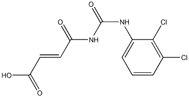 4-{[(2,3-dichlorophenyl)carbamoyl]amino}-4-oxobut-2-enoic acid Struktur