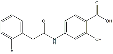  4-{[(2-fluorophenyl)acetyl]amino}-2-hydroxybenzoic acid