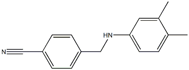 4-{[(3,4-dimethylphenyl)amino]methyl}benzonitrile Structure